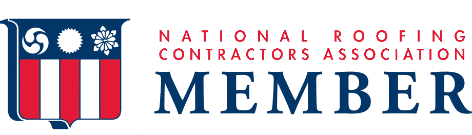 A certification badge for the National Roofing Contractors Association.